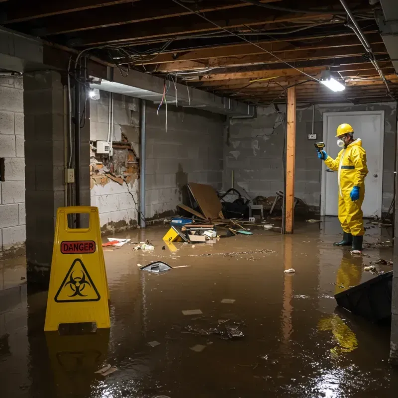 Flooded Basement Electrical Hazard in Park Rapids, MN Property